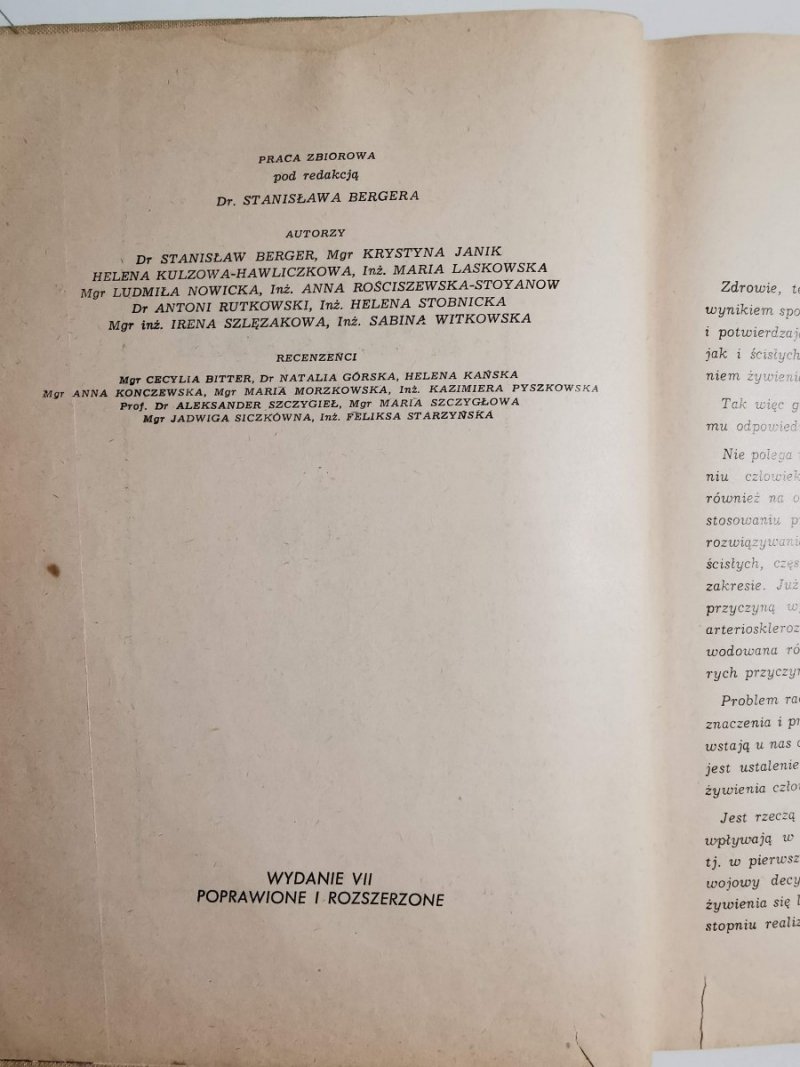 KUCHNIA POLSKA - red. Dr. Stanisław Berger 1962