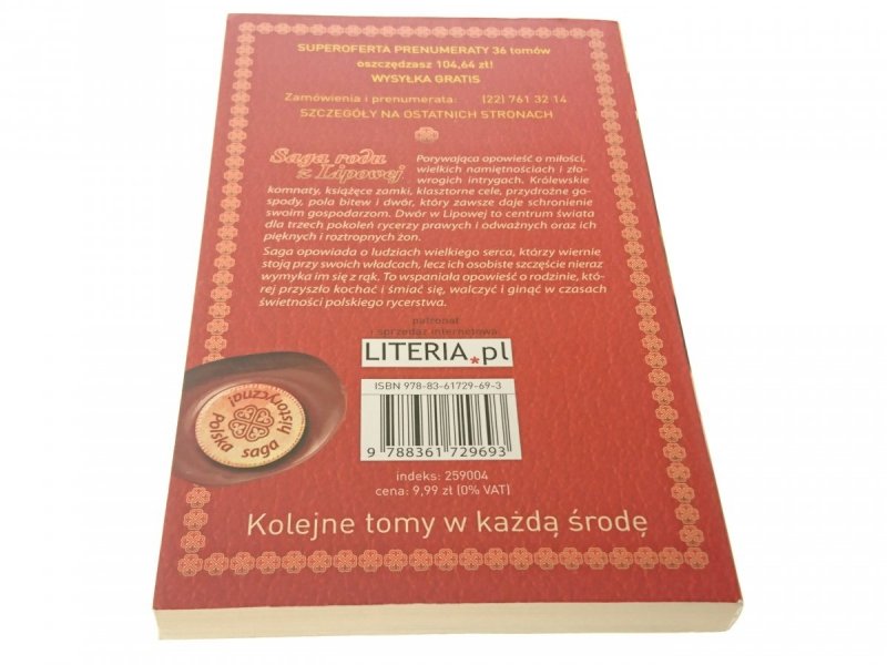 SAGA RODU Z LIPOWEJ TOM 28 ZŁOTA RÓŻA 2010