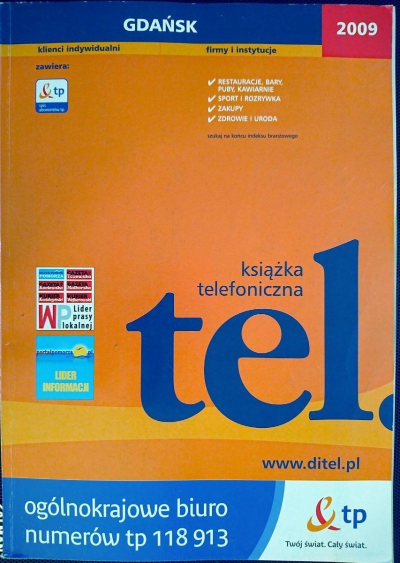 KSIĄŻKA TELEFONICZNA. GDAŃSK 2009