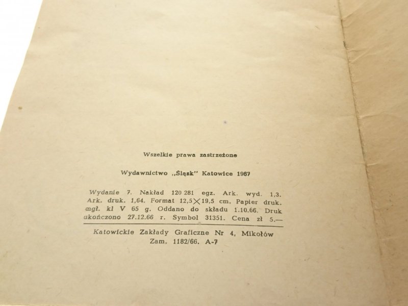 ŁYSEK Z POKŁADU IDY - Gustaw Morcinek 1967