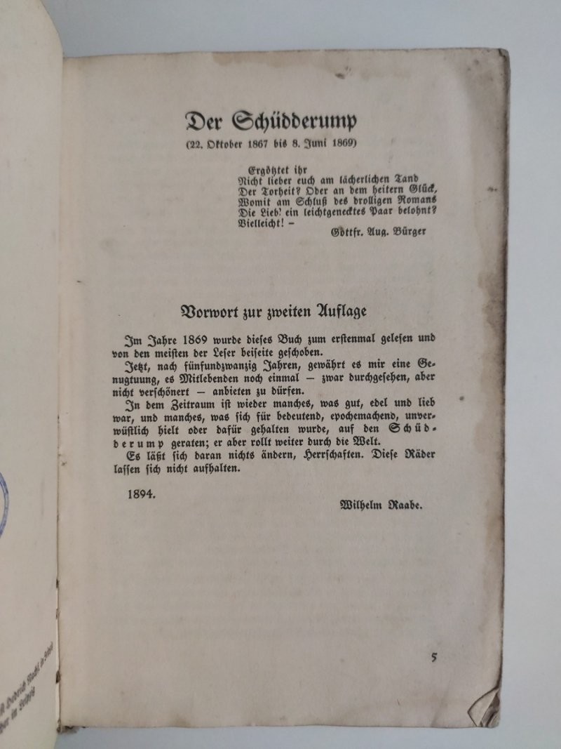 DER GWUDDERUMP - Wilhelm Raabe