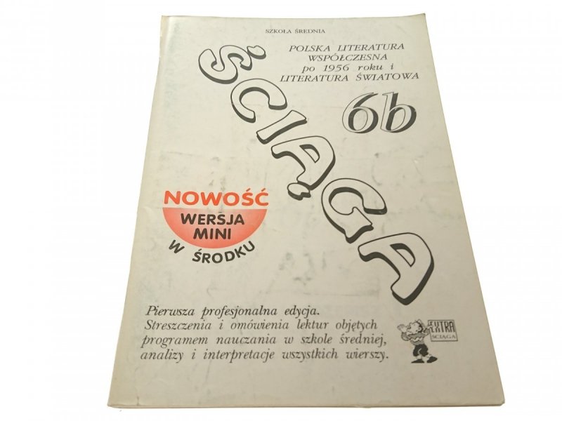 ŚCIĄGA 6B POLSKA LITERATURA WSPÓŁCZESNA (1994)