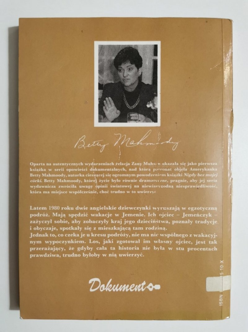 BETTY MAHMOODY PRZEDSTAWIA RELACJĘ ZANY MUHSEN. SPRZEDANE! 1992