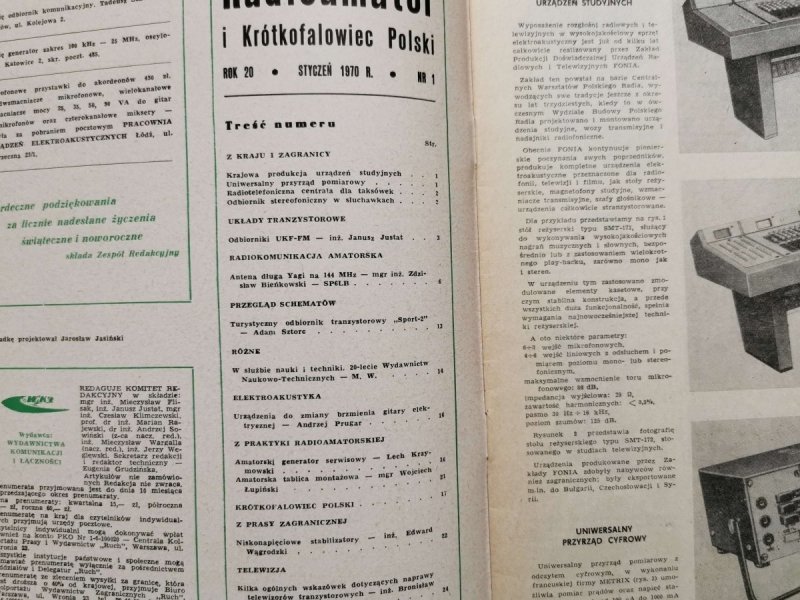 Radioamator i krótkofalowiec 1/1970