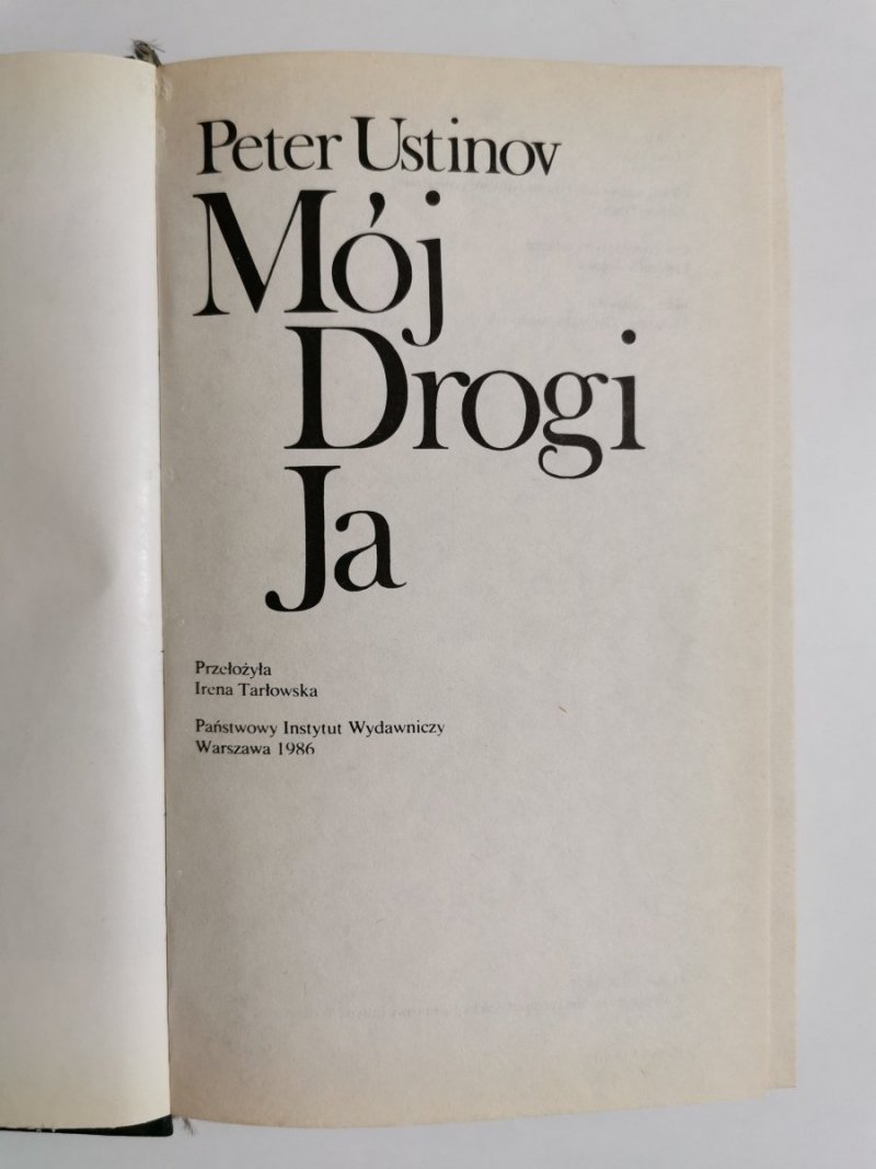 MÓJ DROGI JA - Peter Usinov 1986