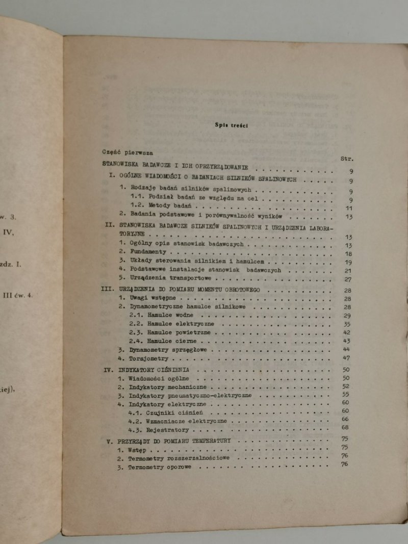 ĆWICZENIA LABORATORYJNE Z MASZYN CIEPLNYCH TŁOKOWYCH - 1974