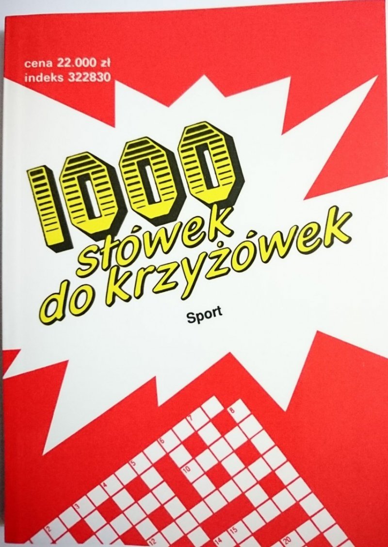 1000 SŁÓWEK DO KRZYŻÓWEK. SPORT 1994