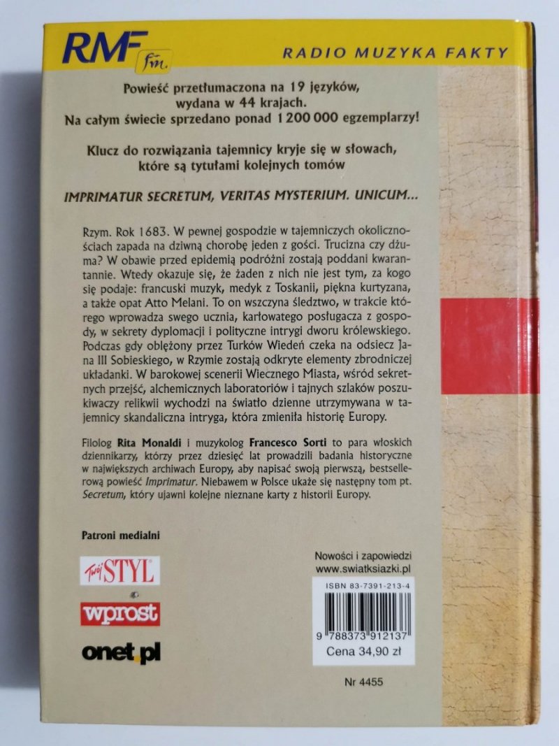 IMPRIMATUR - Rita Monaldi, Francesco Sorti 2005