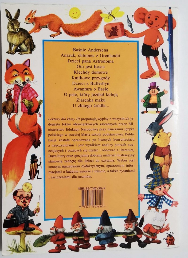 LEKTURY DLA KLASY III 2002