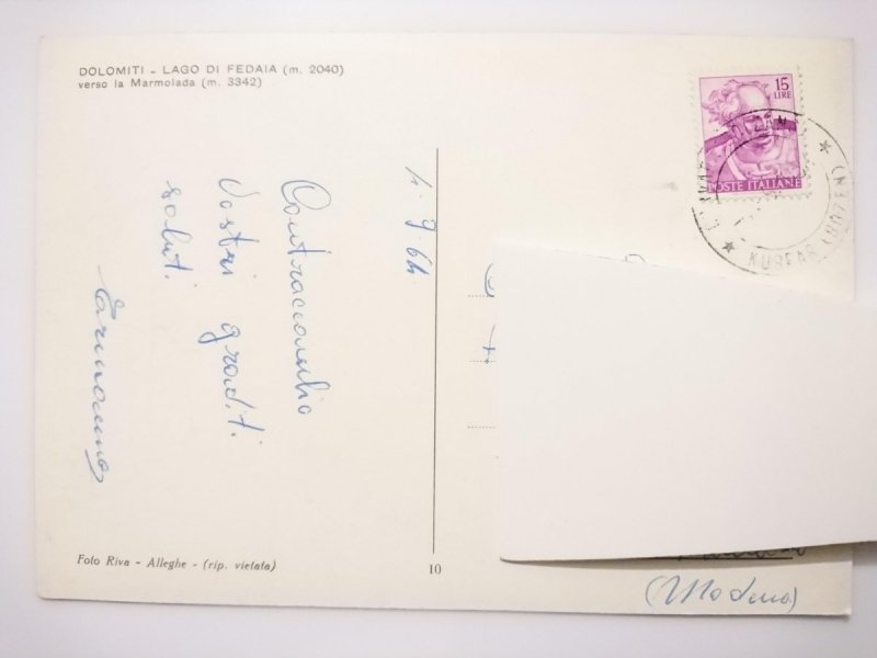 DOLOMITI – LAGO DI FEDAIA m. 2040 VERSO LA MARMOLADA m. 3342