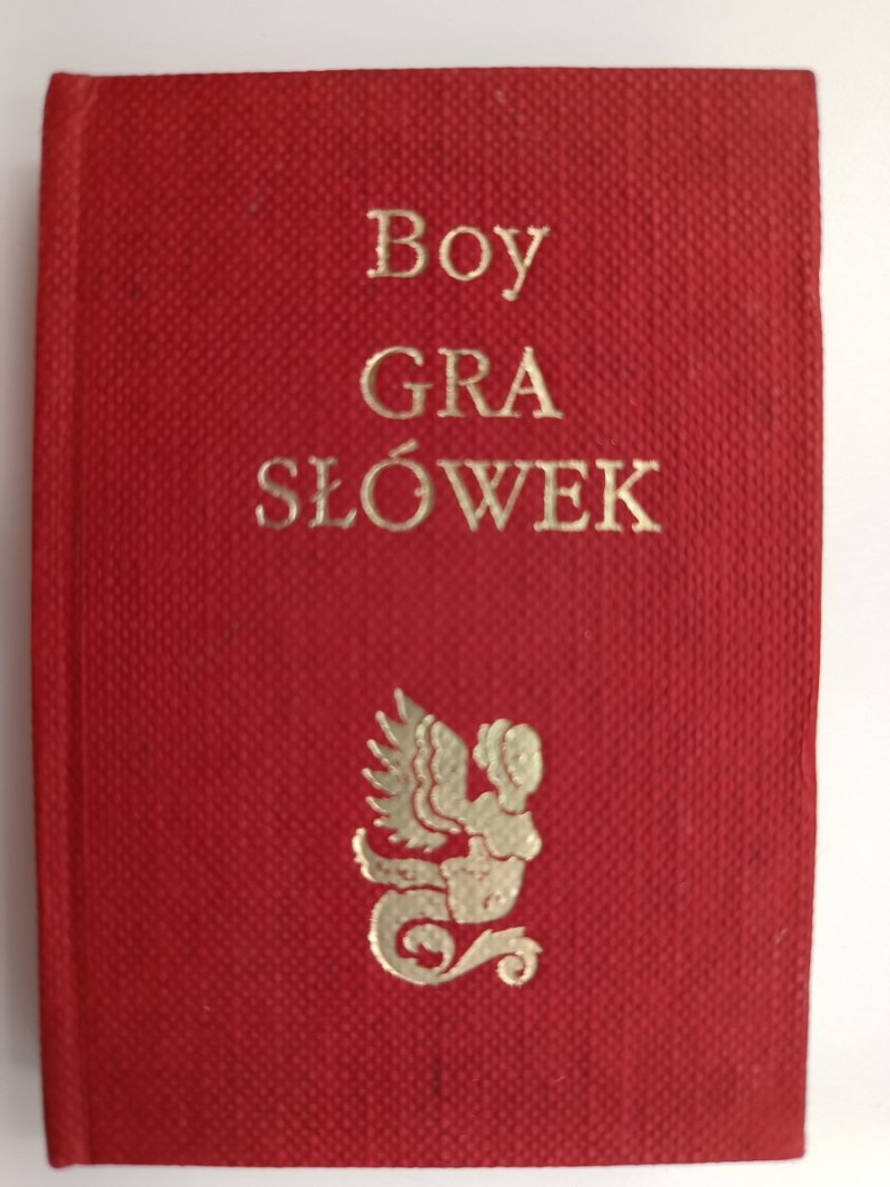 GRA SŁÓWEK - Tadeusz Boy Żeleński. MINIATURA