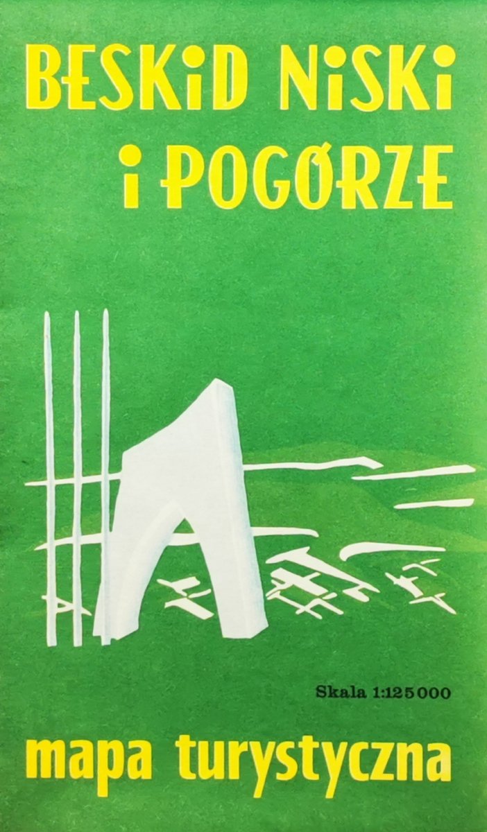 MAPA. BESKID NISKI I POGÓRZE. SKALA 1:125000
