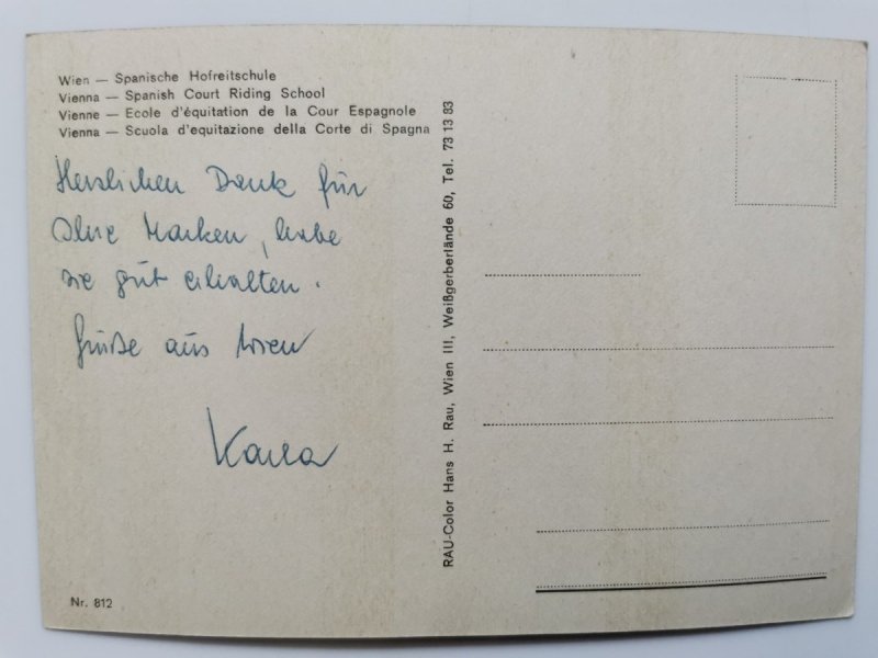 WIEN – SPANISCHE HOFREITSCHULE
