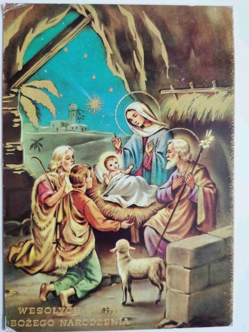 KARTKA ŚWIĄTECZNA NR.80 WESOŁYCH ŚWIĄT BOŻEGO NARODZENIA