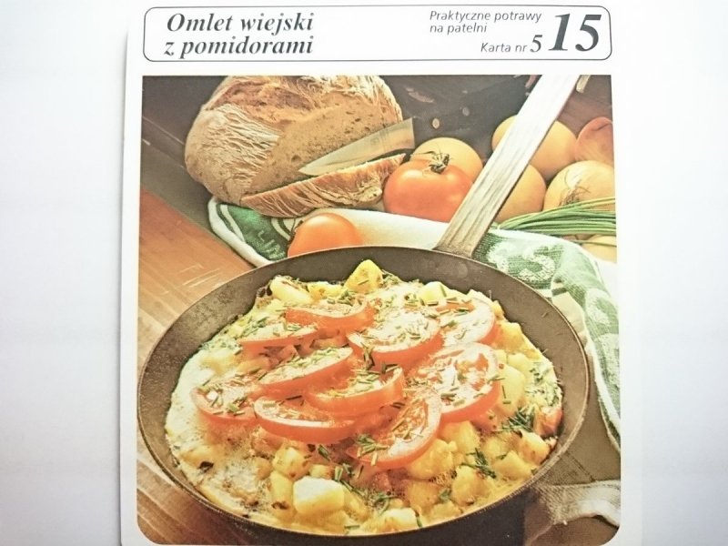 KARTA KULINARNA NR 5 OMLET WIEJSKI Z POMIDORAMI