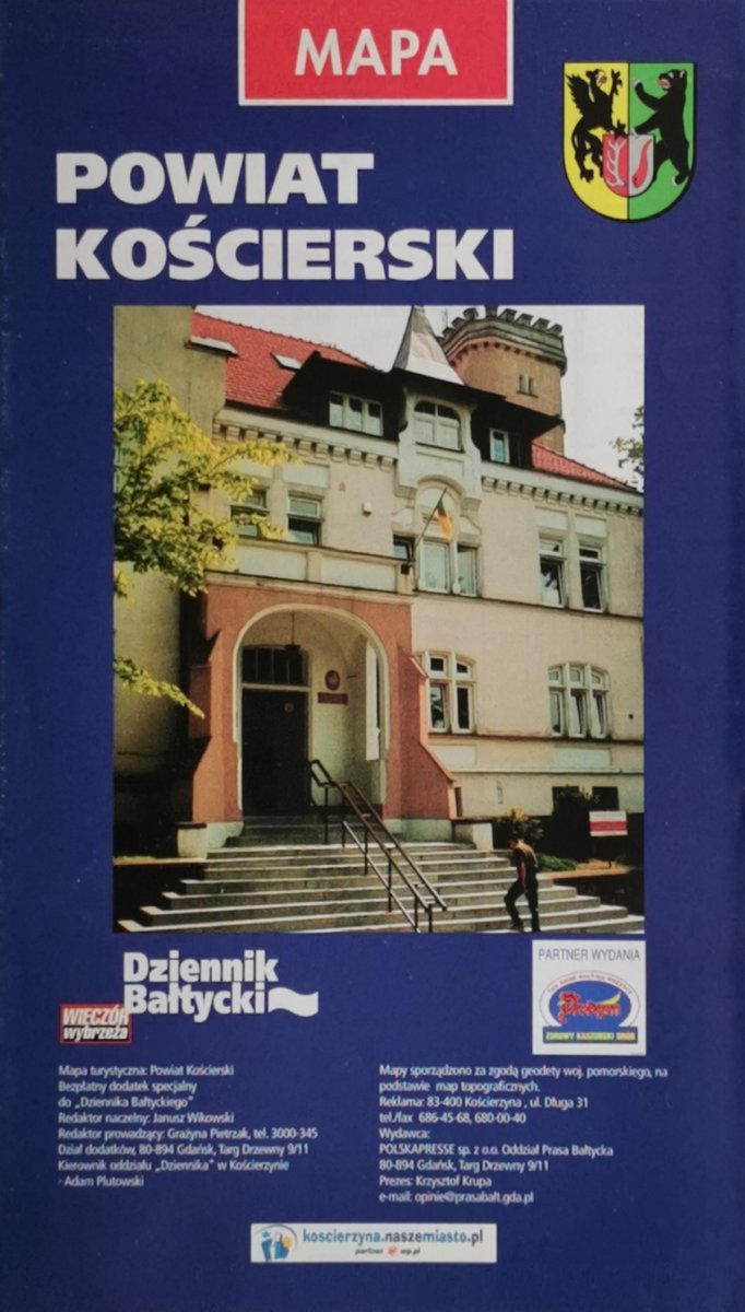 POWIAT KOŚCIERSKI MAPA