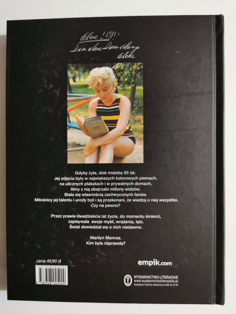 MARILYN MONROE. FRAGMENTY WIERSZE ZAPISKI INTYMNE LISTY 