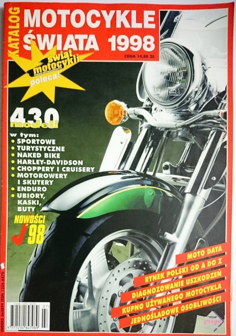KATALOG MOTOCYKLE ŚWIATA 1998