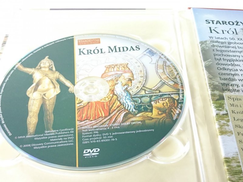 STAROŻYTNE CYWILIZACJE. KRÓL MIDAS. MIT CZY