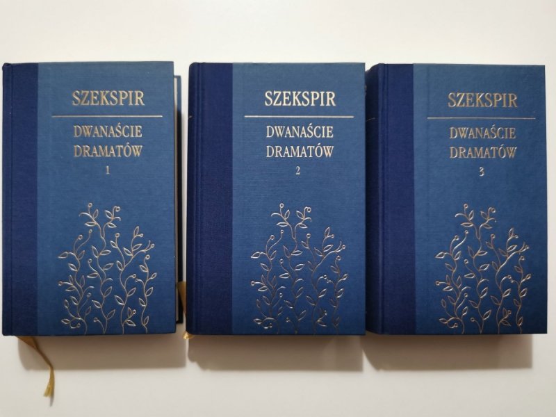 SZEKSPIR DWANAŚCIE DRAMATÓW TOMY 1-3 - William Shakespeare 