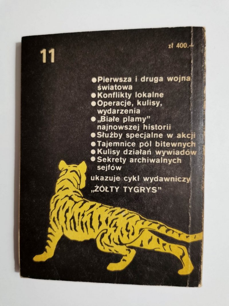ŻÓŁTY TYGRYS: KURIERZY PODZIEMIA - Eugeniusz Wawrzyniak 1989