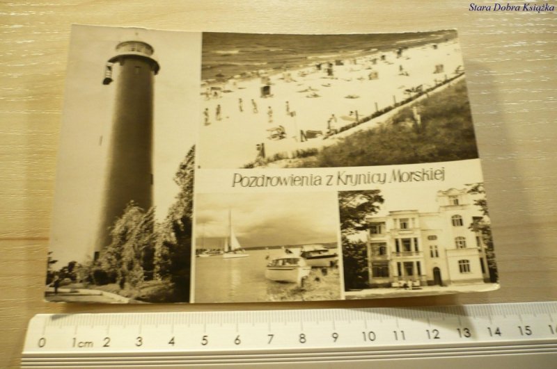 KRYNICA MORSKA. LATARNIA MORSKA. PLAŻA; PRZYSTAŃ