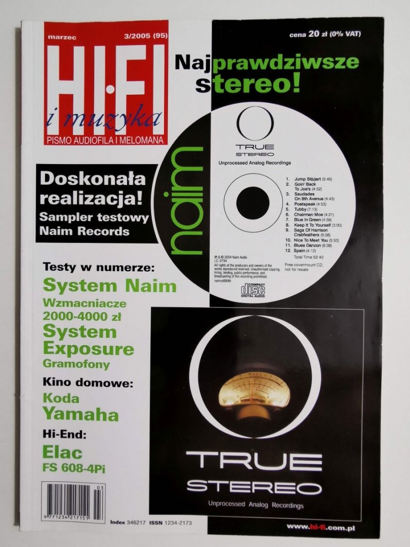 HI-FI I MUZYKA NR 3/2005 (95) MARZEC BEZ PŁYTY CD