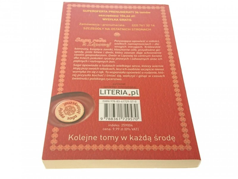 SAGA RODU Z LIPOWEJ TOM 16 CIEŃ SUŁTANA 2010