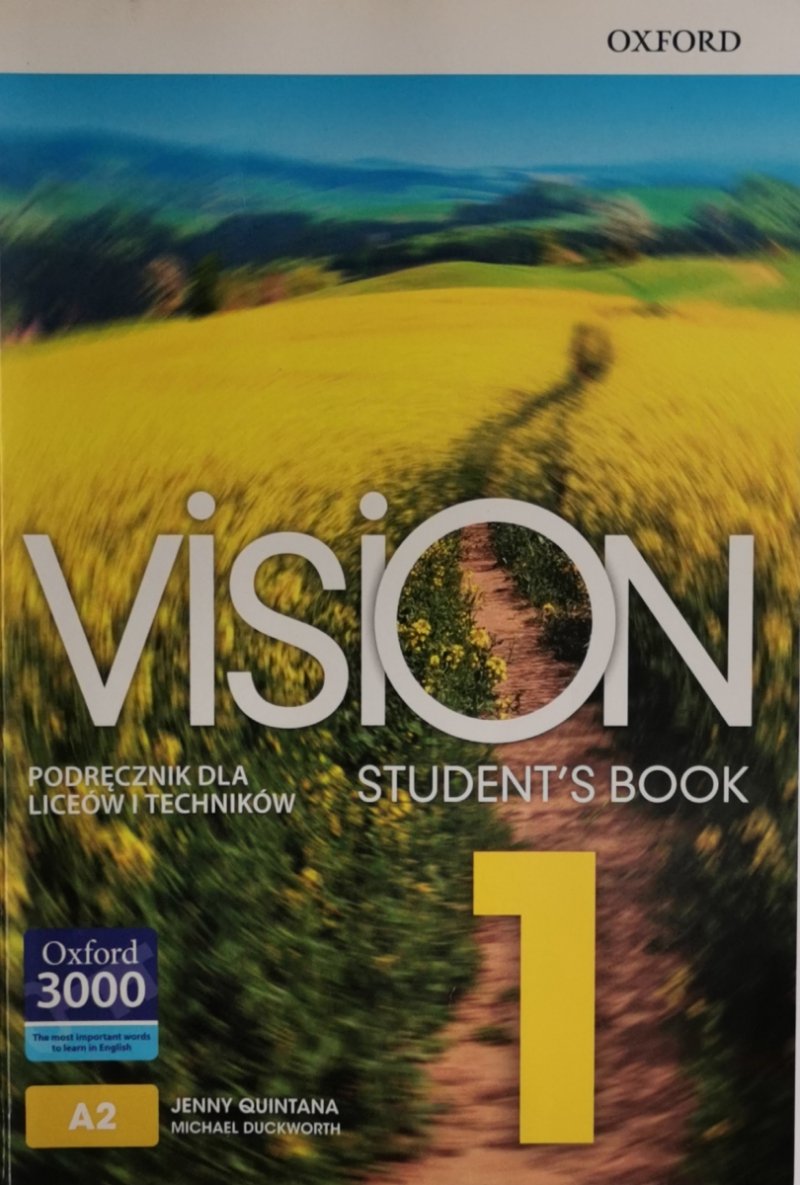 VISION STUDENT’S BOOK 1 A2 - Jenny Quintana