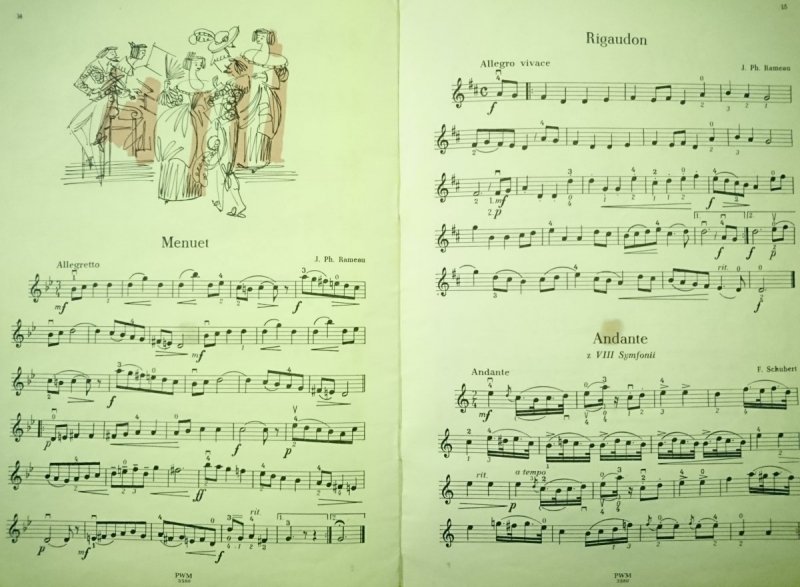 ZBIOREK TAŃCÓW I MELODII NA SKRZYPCE I FORTEPIAN
