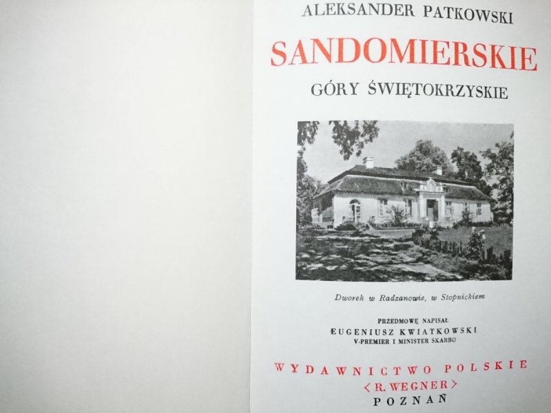 SANDOMIERSKIE GÓRY ŚWIĘTOKRZYSKIE - Patkowski 1996