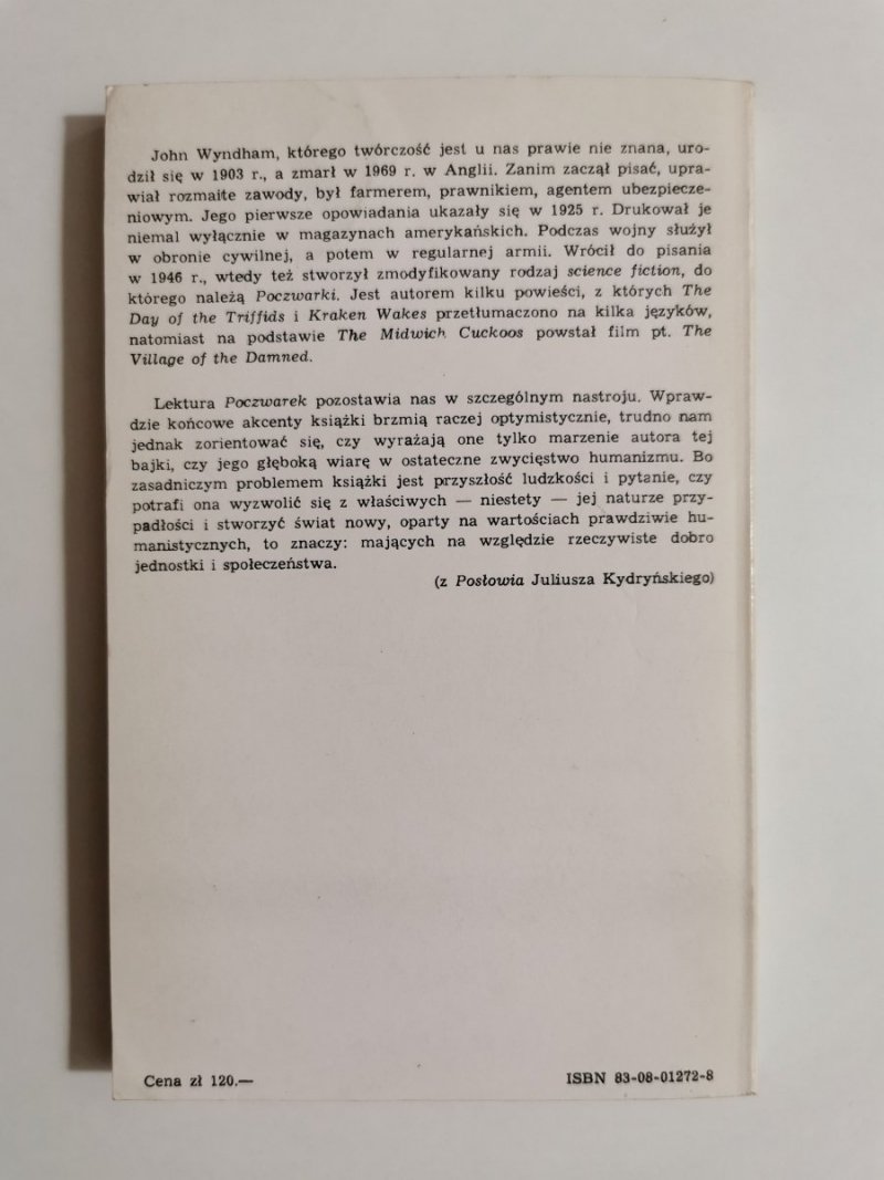 POCZWARKI - John Wyndham 1984