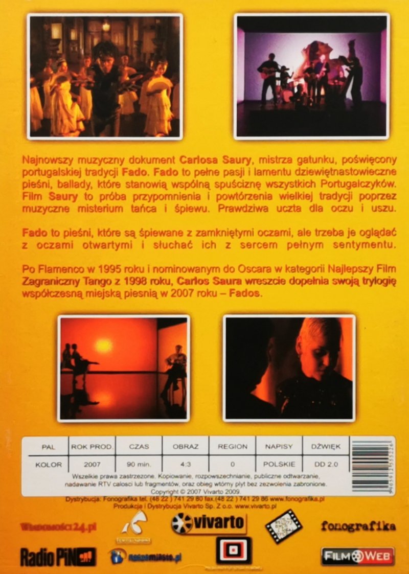 DVD. CARLOS SAURA – FADOS