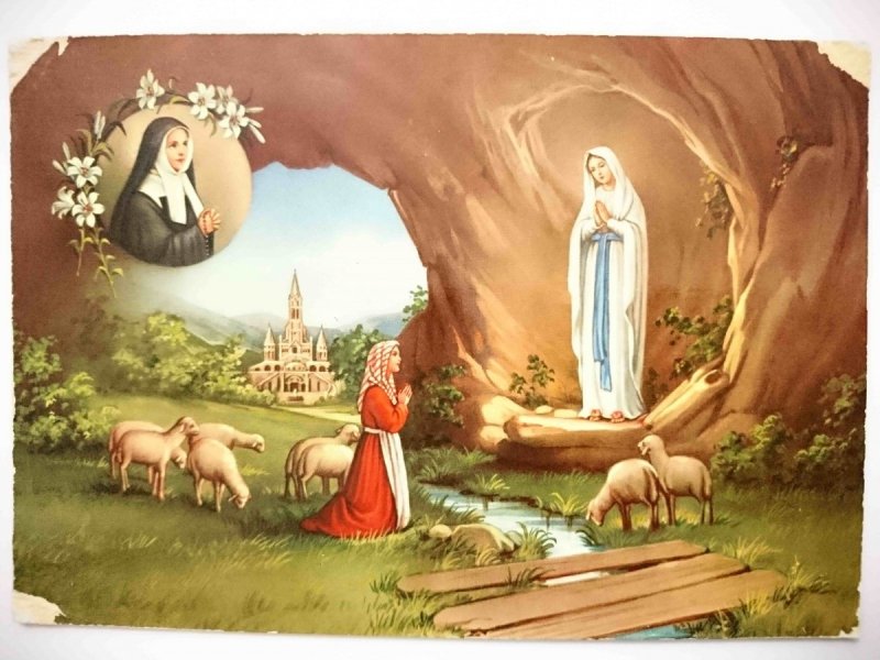 SOUVENIR DE LOURDES. L'APPARITION