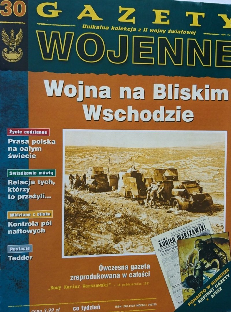 GAZETY WOJENNE 30 WOJNA NA BLISKIM WSCHODZIE