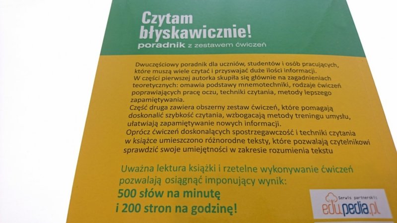 CZYTAM BŁYSKAWICZNIE! PORADNIK - J. Jaworska 2010