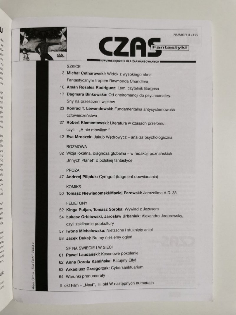 CZAS FANTASTYKI NUMER 3 (12) 2007