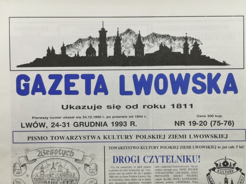 GAZETA LWOWSKA NR 19-20 (75-76) 1993