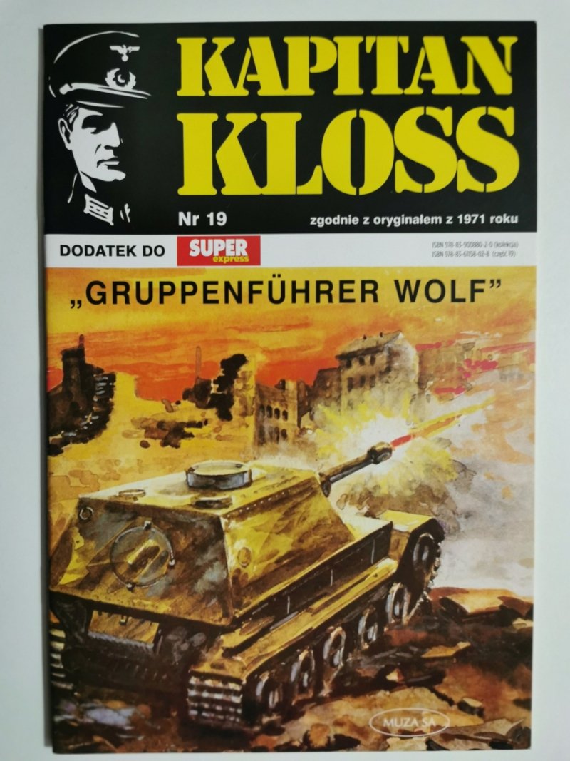 KAPITAN KLOSS NR 19 GRUPPENFUHRER WOLF