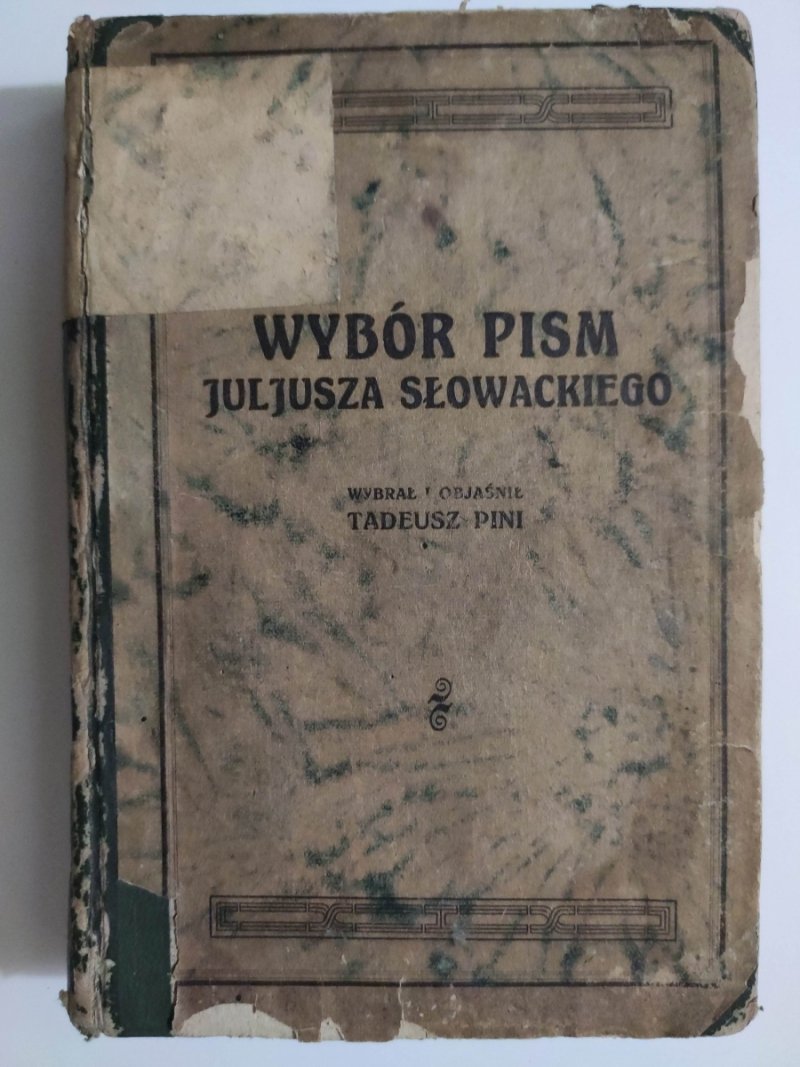 WYBÓR PISM – 1915R - Juliusz Słowacki