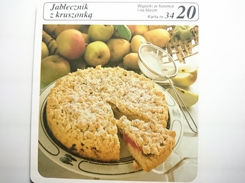 KARTA KULINARNA NR 34 JABŁECZNIK Z KRUSZONKĄ
