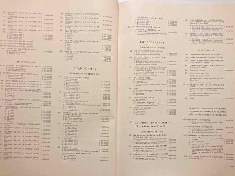 OCEAN SPOKOJNY. ATLAS W JĘZYKU ROSYJSKIM 1974