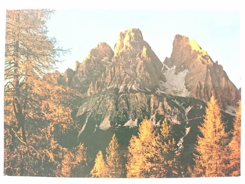 DOLOMITI – CORTINA. TRAMONTO SUL MONTE CRISTALLO M. 3216