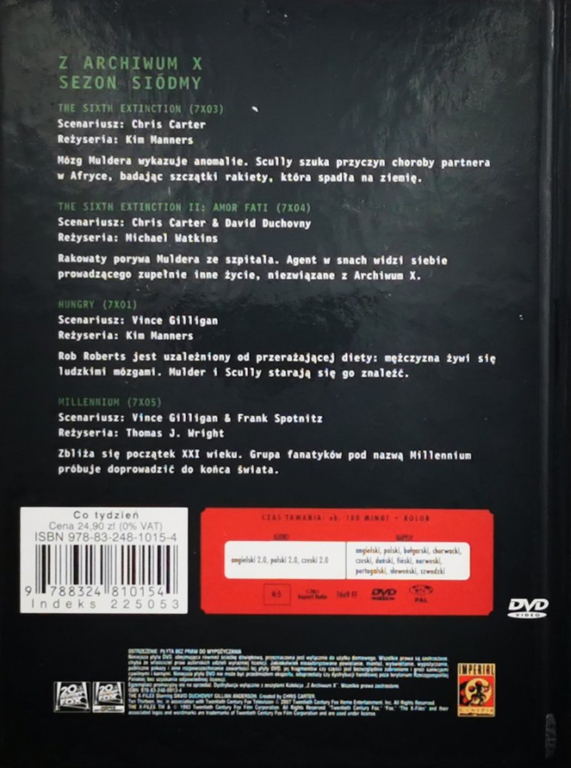 DVD. Z ARCHIWUM X – CZĘŚĆ 37