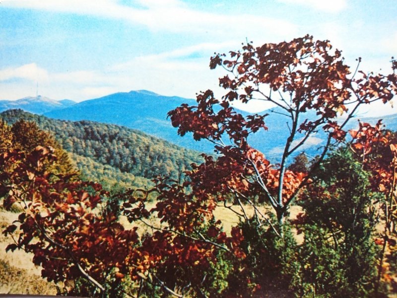 BIESZCZADY. WIDOK ZE STOKU POŁONINY FOT RACZKOWSKI