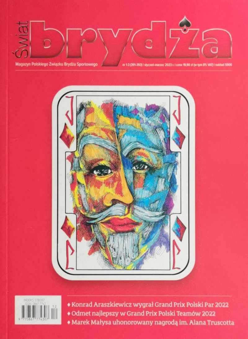 ŚWIAT BRYDŻA Nr. 1-3 (291-393) 2023