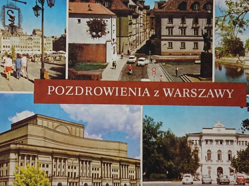POZDROWIENIA Z WARSZAWY. RYNEK... FOT. JABŁOŃSKI