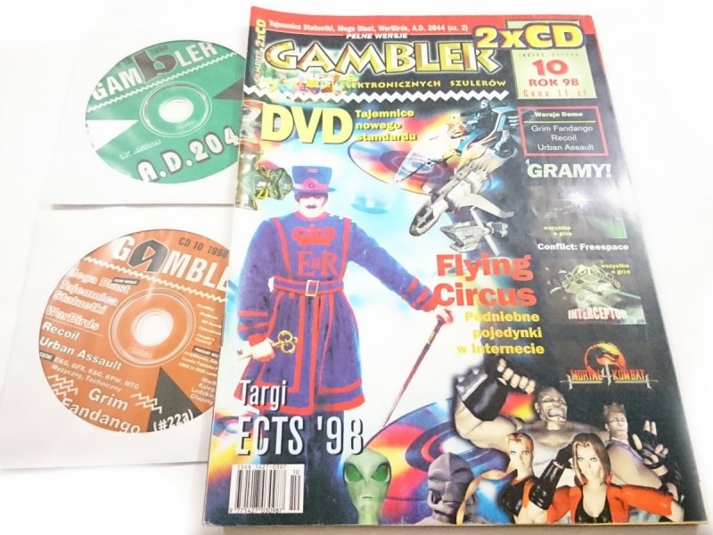 GAMBLER NR 10 ROK 98 DWIE PŁYTY CD