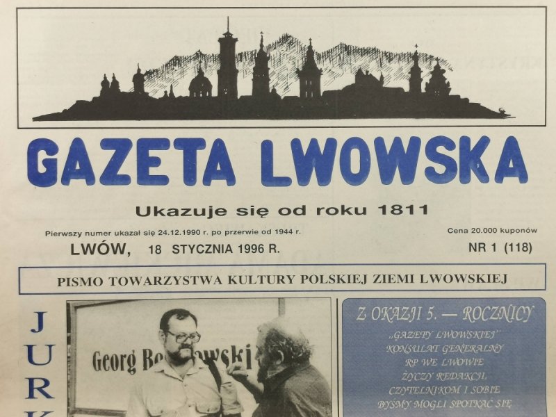 GAZETA LWOWSKA NR 1 (118) 1996