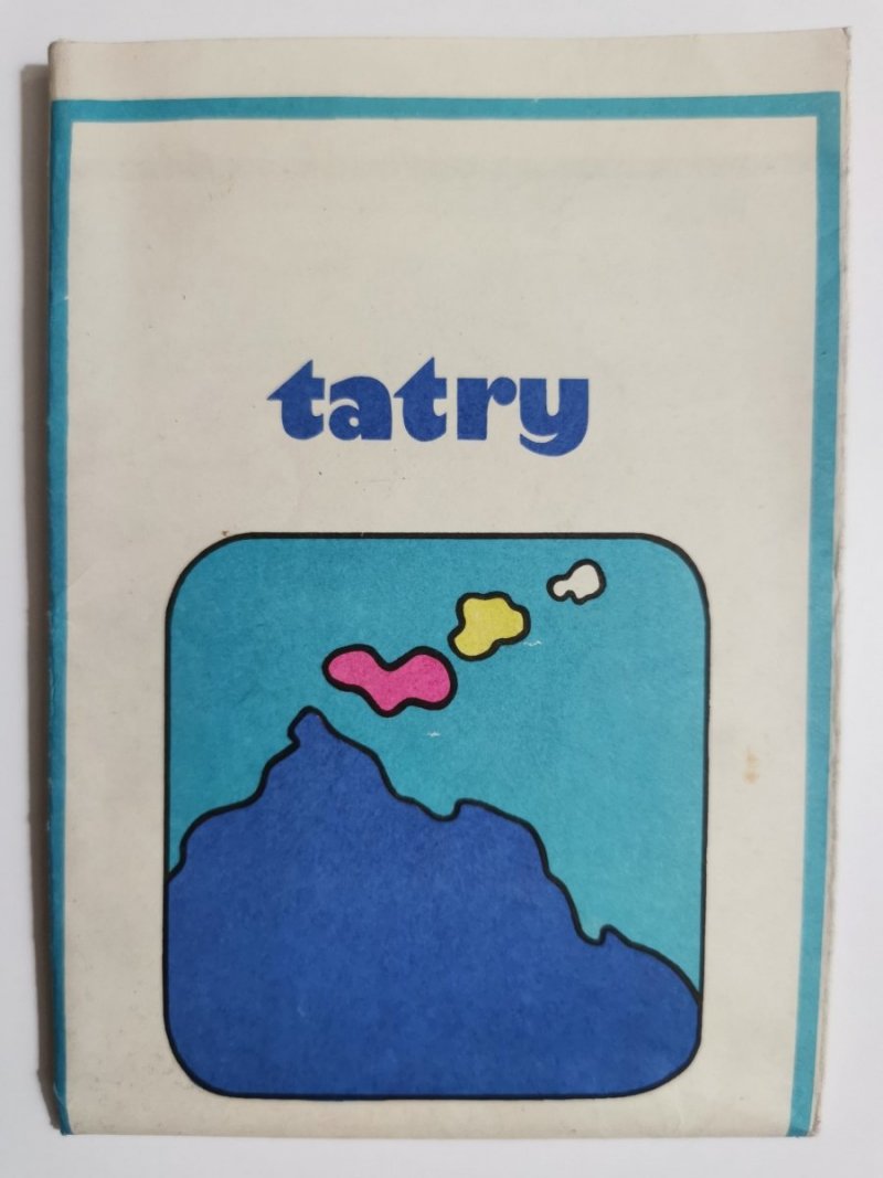 TATRY. WIDOK OD PÓŁNOCY. MAPA PANORAMICZNA Z PLANEM ZAKOPANEGO 1974